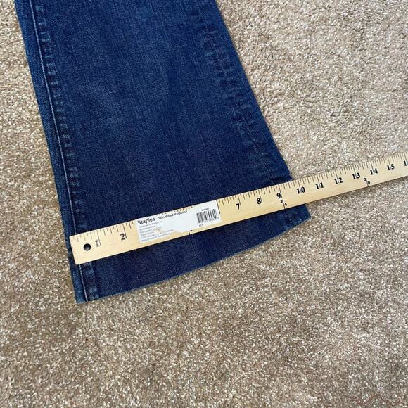 Club Monocojeans  Edie Modern Flare low rise medium wash wide leg SZ 29" - Picture 4 of 11